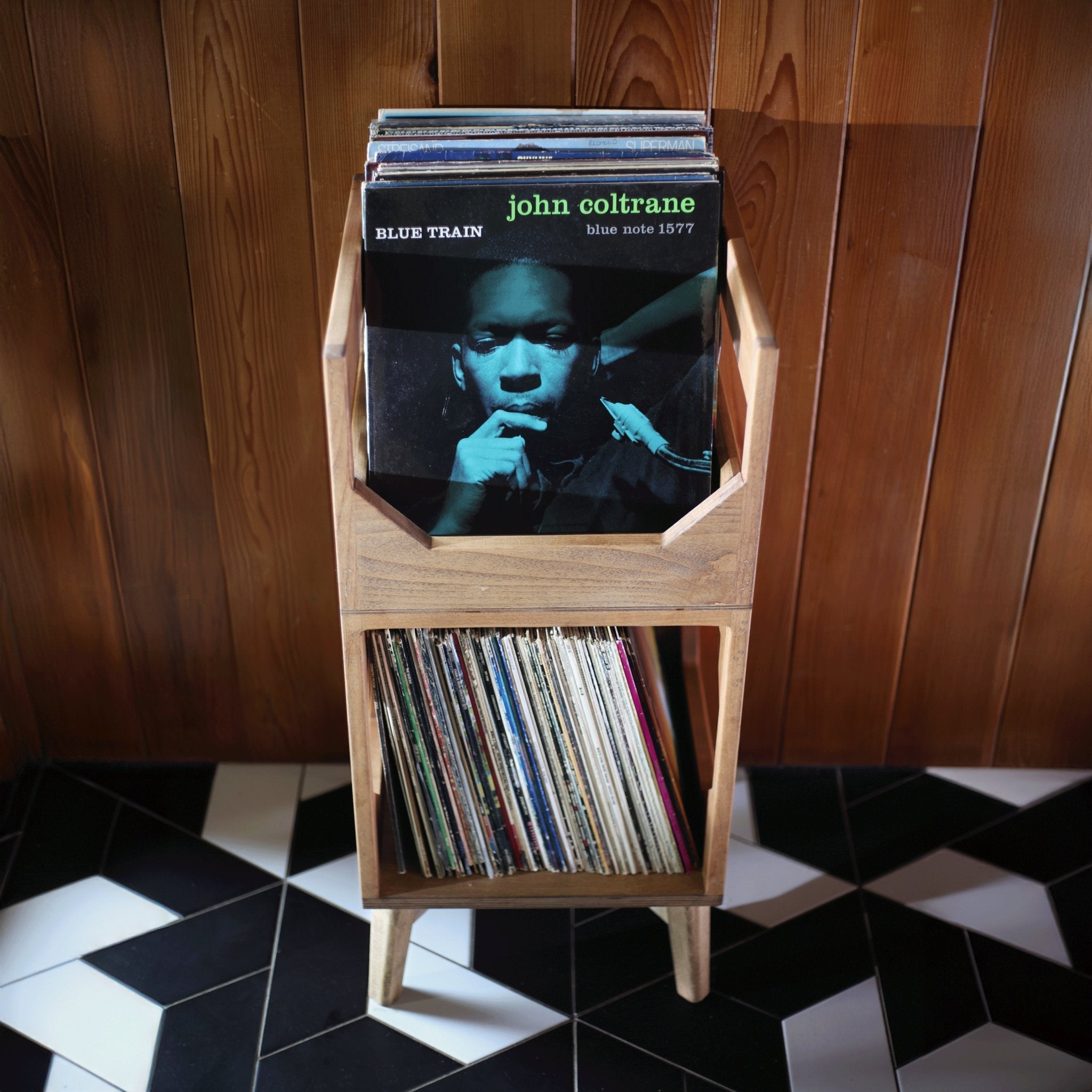 WICKERWOODWORKS - THE DELUXE JR. VINYL RECORD STORAGE