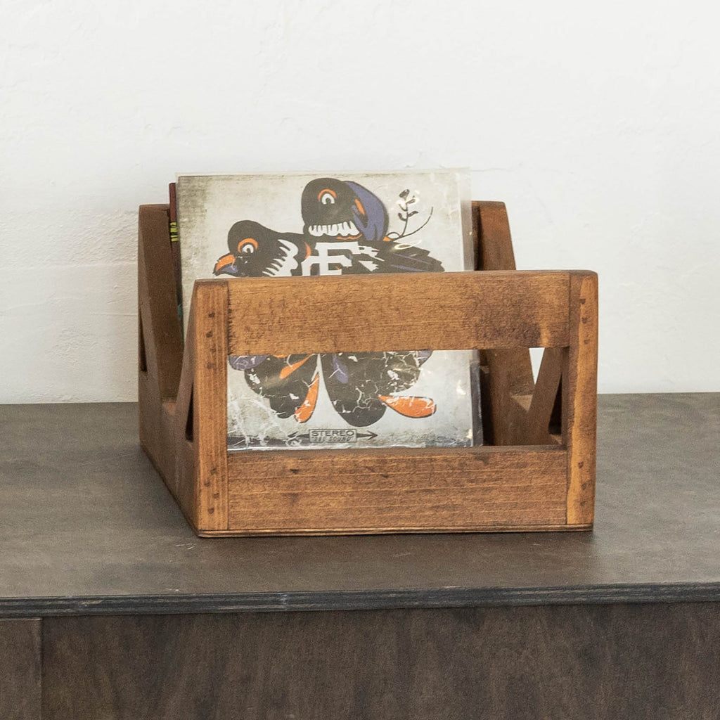 WICKERWOODWORKS - 7 INCH VINYL RECORD CRATE