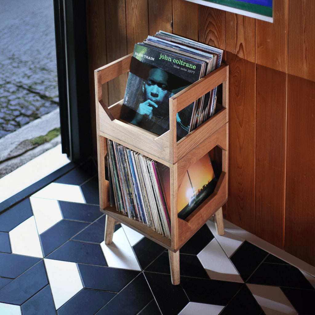 WICKERWOODWORKS - THE DELUXE JR. VINYL RECORD STORAGE