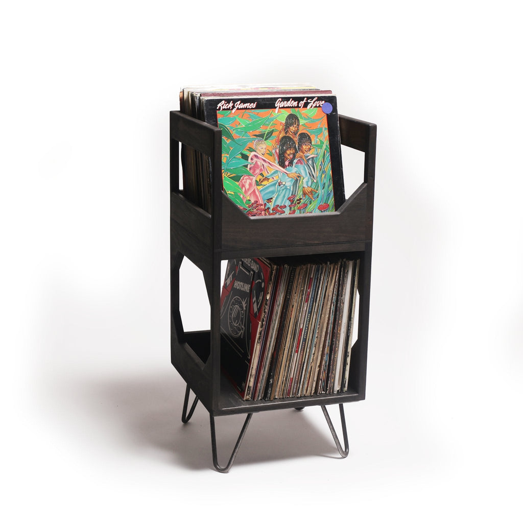 WICKERWOODWORKS - THE DELUXE JR. VINYL RECORD STORAGE