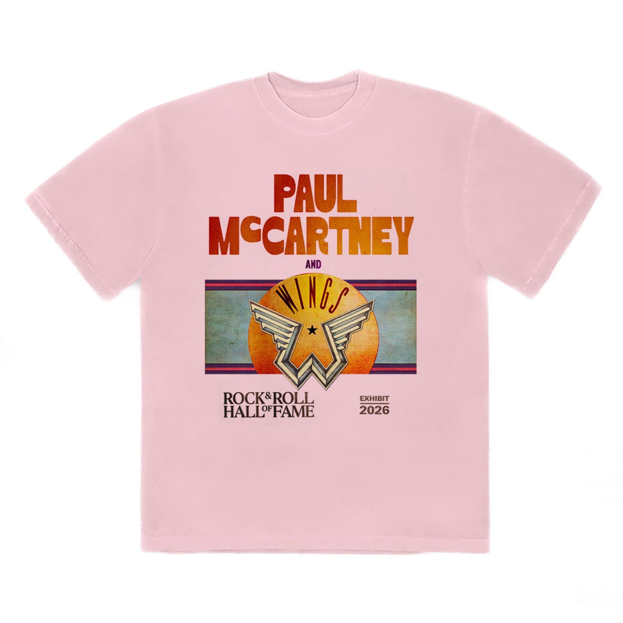 ROCK HALL x PAUL MCCARTNEY AND WINGS - PINK EXHIBIT T-SHIRT