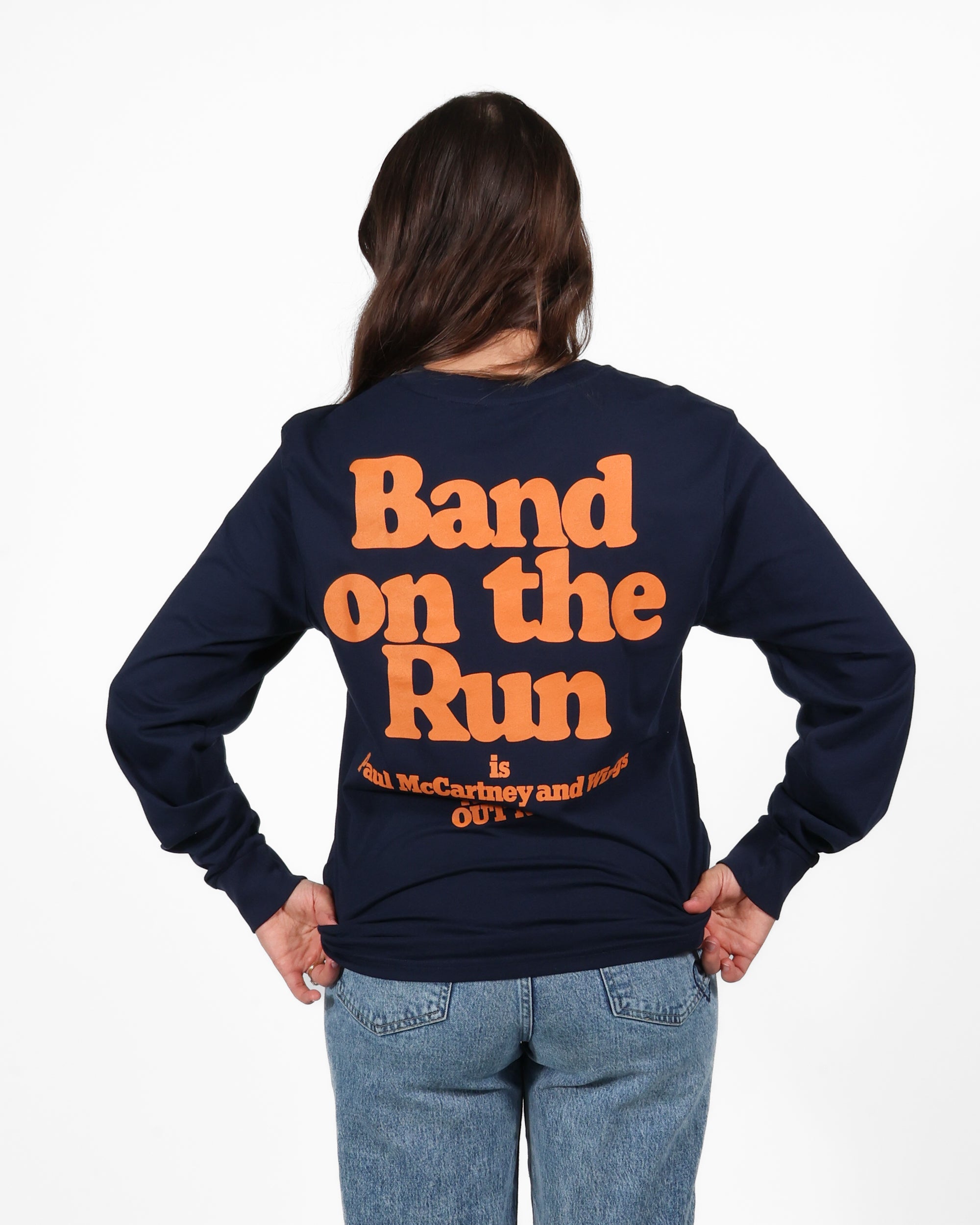 PAUL MCCARTNEY & WINGS -  BAND ON THE RUN LONG SLEEVE T-SHIRT