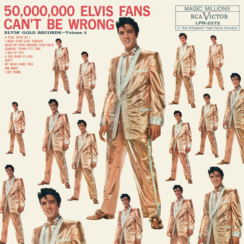 ELVIS PRESLEY - 50,000,000 FANS DE ELVIS NO PUEDEN ESTAR EQUIVOCADOS - ELVIS' GOLD RECORDS - VOL. 2 - LP DE VINILO