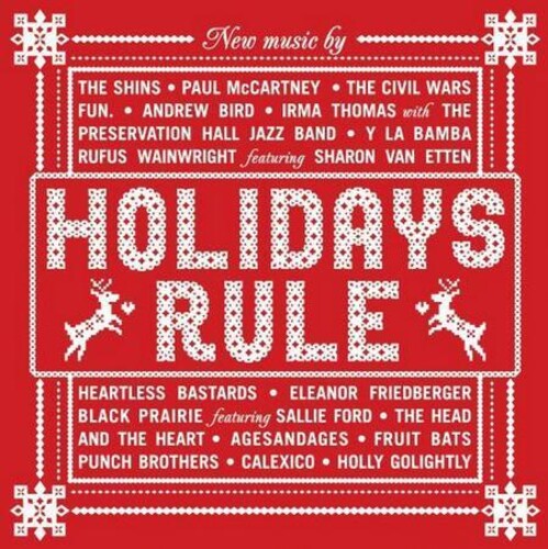 VARIOUS ARTISTS - HOLIDAYS RULE - TRANSLUCENT RED COLOR - 2-LP - VINYL LP