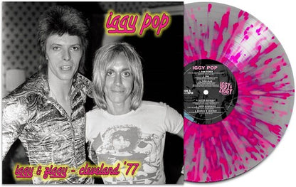 IGGY POP - IGGY & ZIGGY: CLEVELAND '77 - LIMITED EDITION - SILVER AND PINK SPLATTER COLOR - VINYL LP