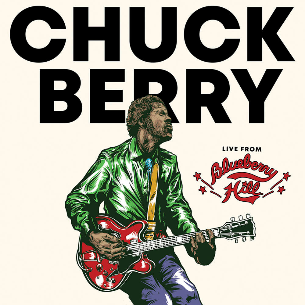 CHUCK BERRY - LIVE FROM BLUEBERRY HILL - GREEN & BLUE SPLATTER COLOR - VINYL LP