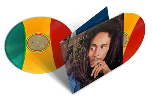 BOB MARLEY - LEGEND - EDICIÓN 30 ANIVERSARIO - COLOR VERDE/AMARILLO/ROJO - 2 LP - VINILO LP