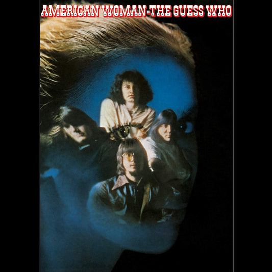 THE GUESS WHO - AMERICAN WOMAN - 50TH ANNIVERSARY EDITION - BLUE - VINYL LP