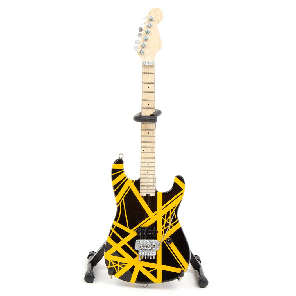 EDDIE VAN HALEN - BLACK & YELLOW - MINI GUITAR