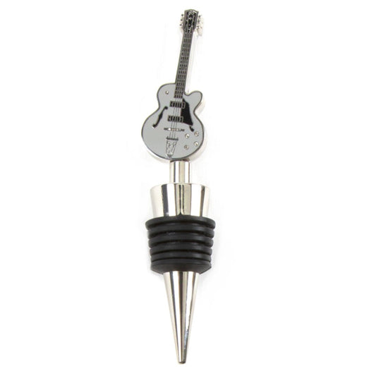 ROCK HALL GREY GUITAR WINE STOPPER