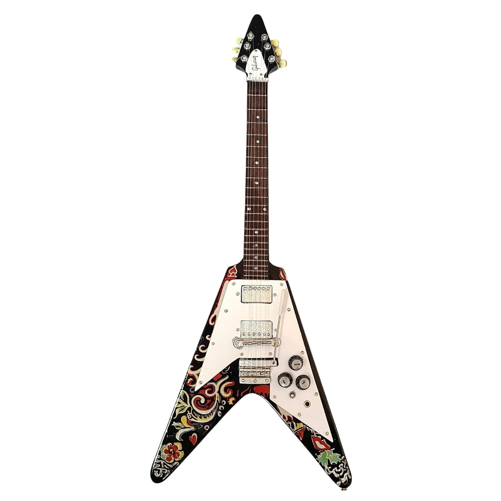 JIMI HENDRIX GIBSON PSYCHEDELIC FLYING V MINI GUITAR Rock Roll jimi-hendrix-gibson-psychedelic-flying-v-mini-guitar-rock-roll