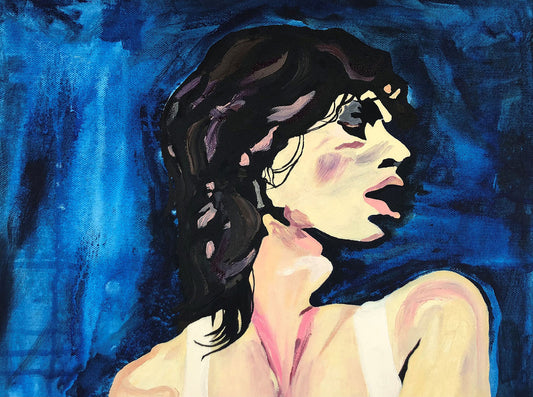 MICK JAGGER - "BLUE" ART PRINT