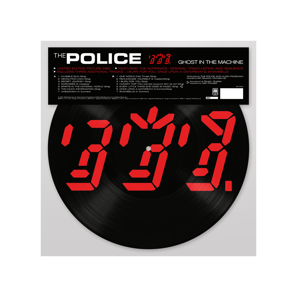 THE POLICE - GHOST IN THE MACHINE - PICTURE DISC - VINYL LP