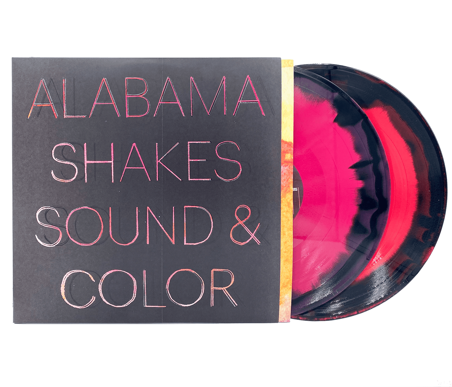 ALABAMA SHAKES - SOUND & COLOR - DELUXE EDITION - 2 LP - PINK, BLACK & MAGENTA COLOR - VINYL LP