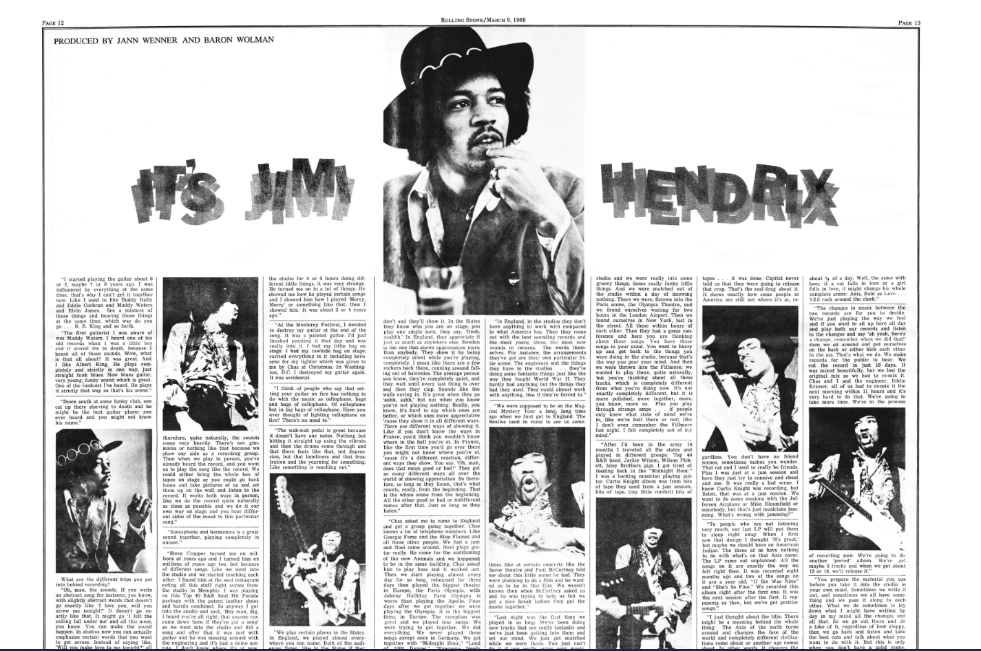 JIMI HENDRIX: 1968|1970 BY BARON WOLMAN - SILVER GILDED DELUXE EDITION BOOK