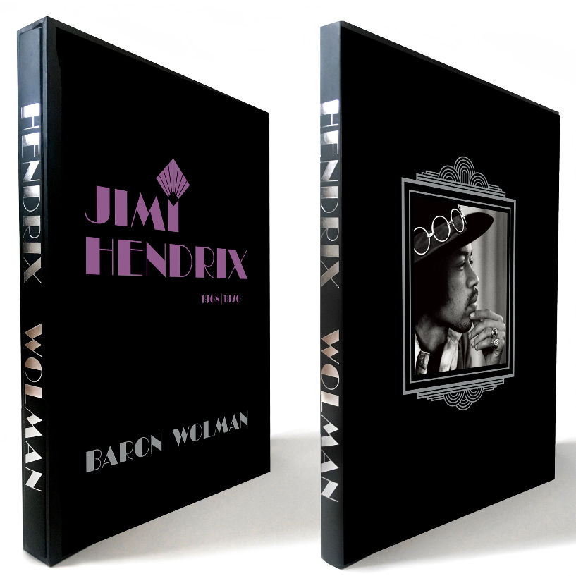 JIMI HENDRIX: 1968|1970 BY BARON WOLMAN - SILVER GILDED DELUXE EDITION BOOK