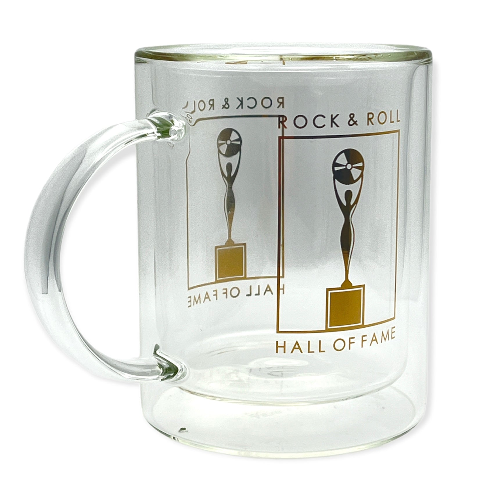 ROCK HALL GOLD COLLECTION - DOUBLE WALLED GLASS MUG