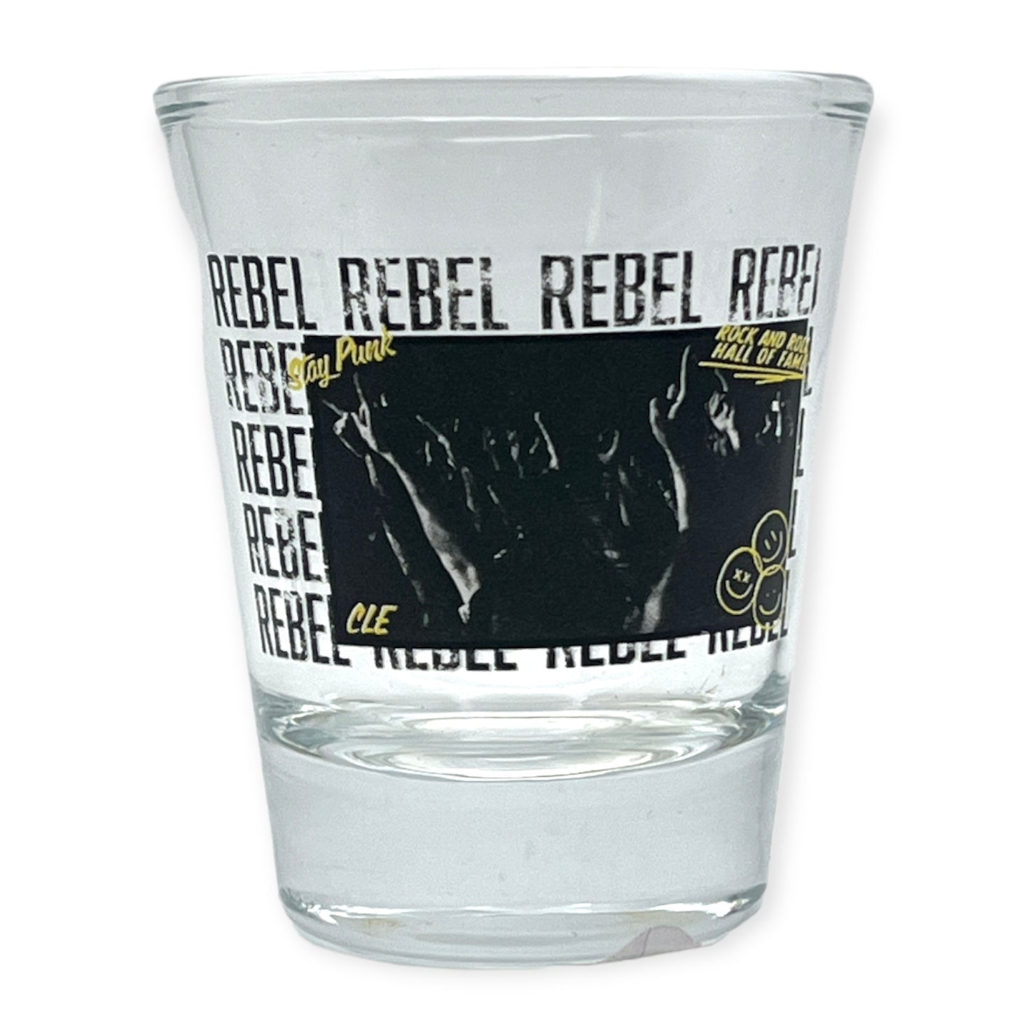 ROCK HALL REBEL CROWD SHOT GLASS