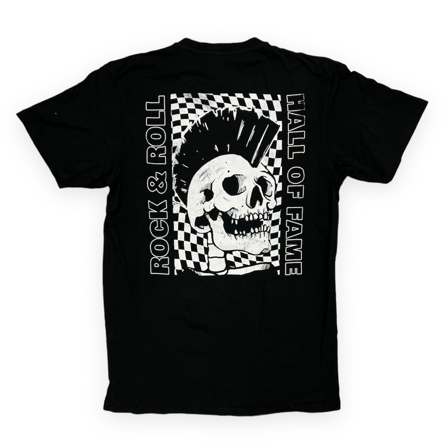 ROCK HALL CHECKERED MOHAWK SKULL T-SHIRT – Rock Hall Shop