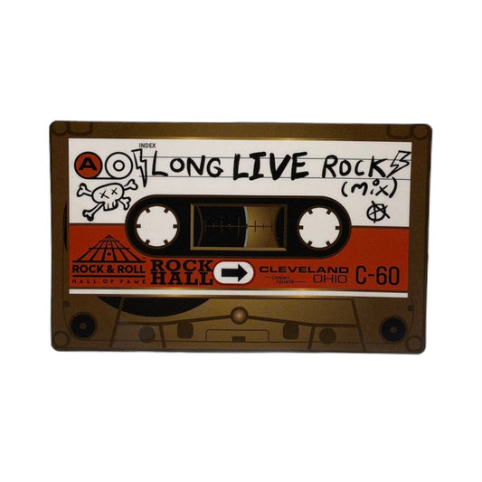 ROCK HALL MIX TAPE DECAL