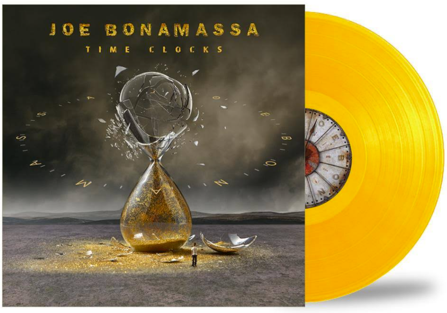 JOE BONAMASSA - TIME CLOCKS - TRANSPARENT YELLOW/BLACK SWIRL COLOR - 2-LP - VINYL LP