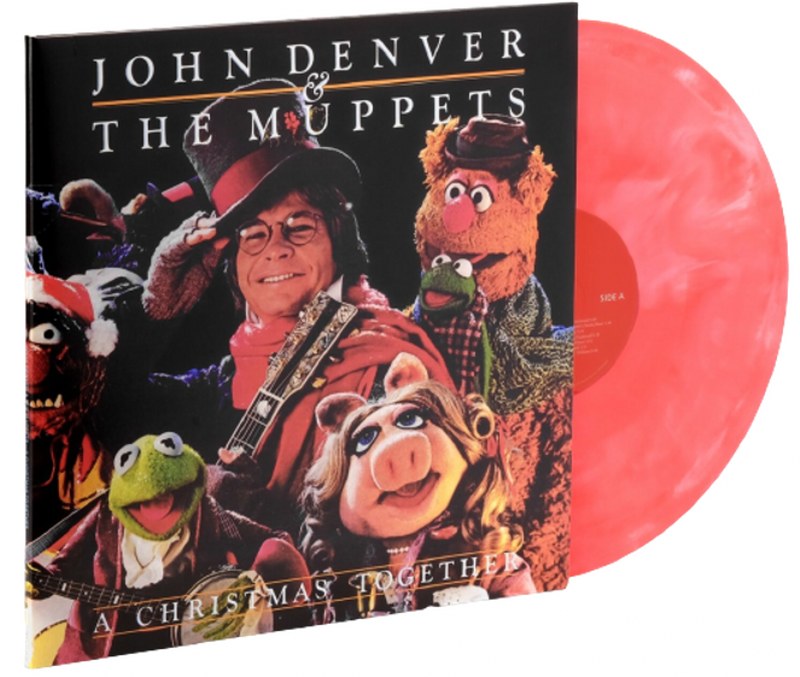 JOHN DENVER & THE MUPPETS - A CHRISTMAS TOGETHER - LIMITED EDITION - CANDY CANE SWIRL COLOR - VINYL LP