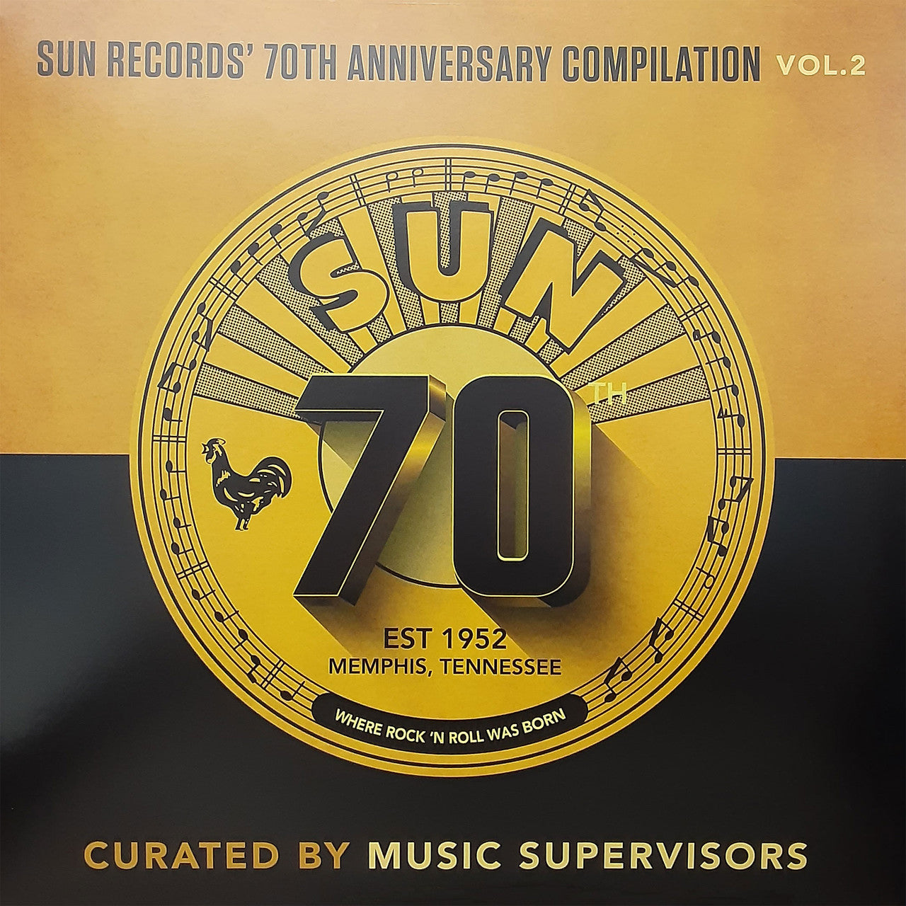 VARIOS ARTISTAS - SUN 70TH: SUN RECORDS ANIVERSARY COMPILATION NO. 2 - CURADO POR SUPERVISORES DE MÚSICA - LP DE VINILO